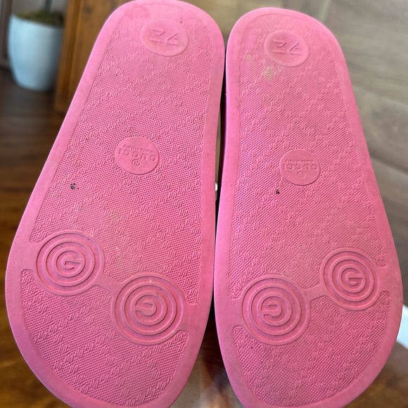 ⛔️SOLD ⛔️Gucci Pursuit GG Logo Rubber Slide On Pool Sandals Pink - Picture 4 of 17